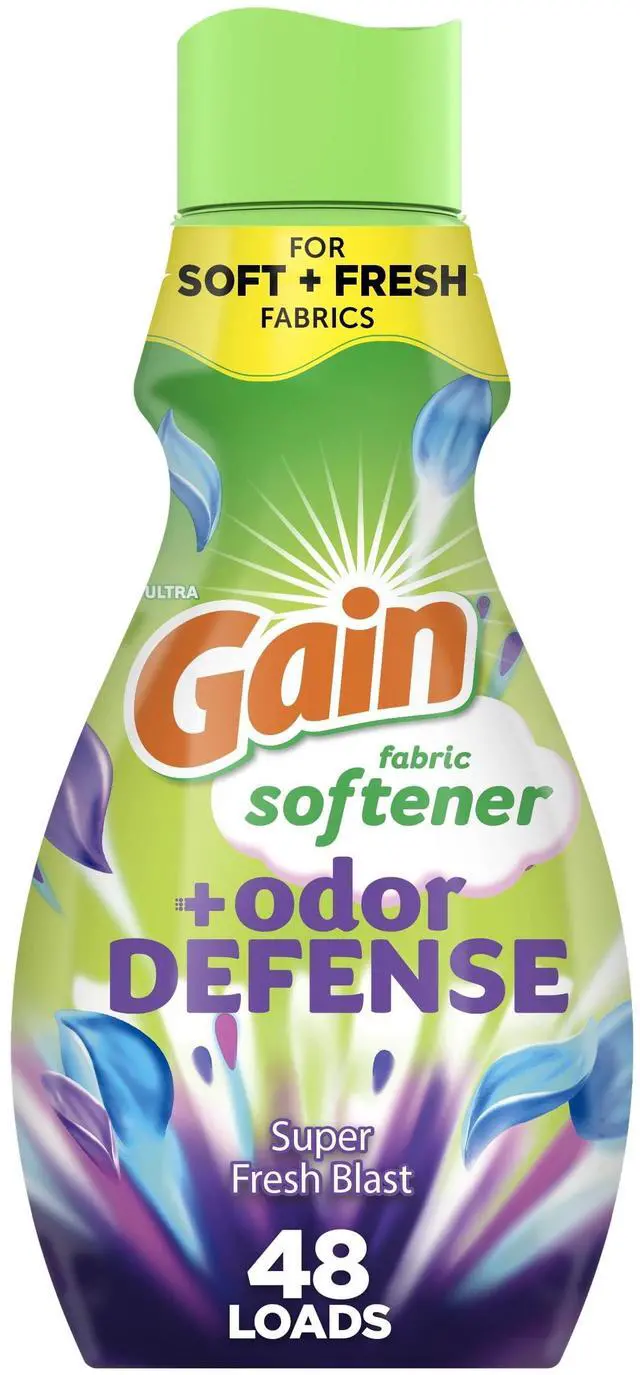 Main image of Gain Odor Defense Liquid Fabric Softener, Super Fresh Blast Scent, 35 fl oz, 48 Loads