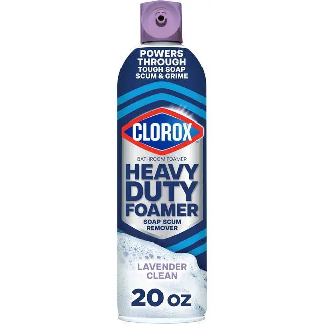 Alt view image 3 of 7 - Clorox HeavyDuty Bathroom Foamer Cleaner, Soap Scum Remover, Lavender Clean, 20 oz