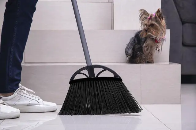 Alt view image 7 of 7 - Reynera XL Angle Broom,13Inch Wide Black Angled Cleaning Broom, 1 Count