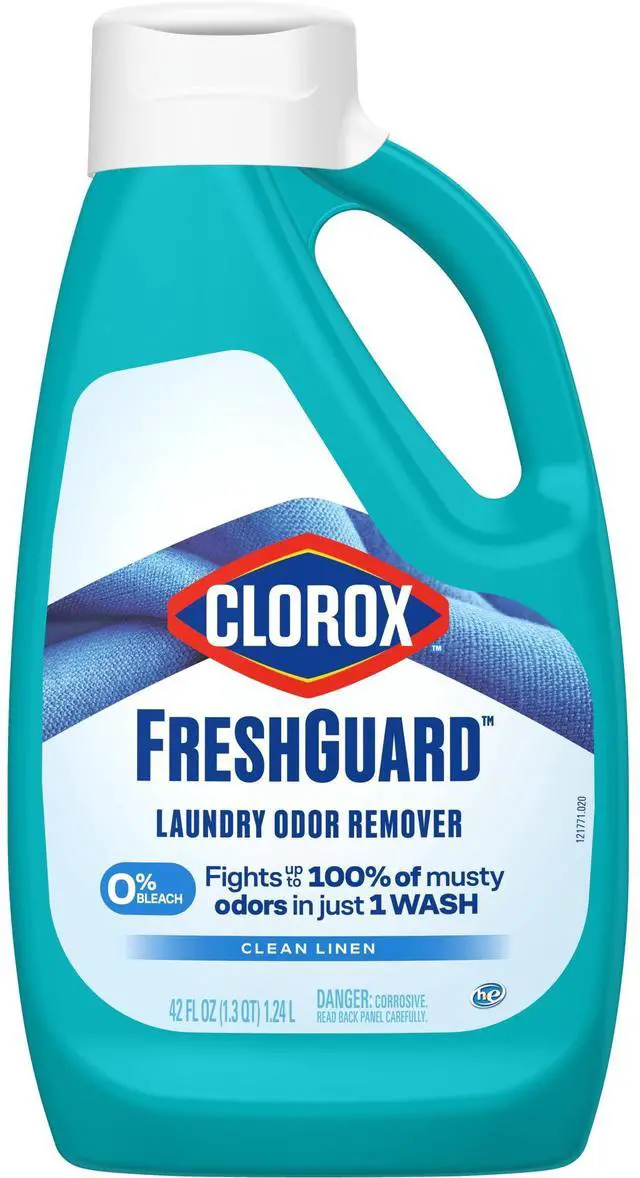 Main image of Clorox Fresh Guard Laundry Odor Remover, BleachFree ColorSafe, Clean Linen Scent, 42 fl oz
