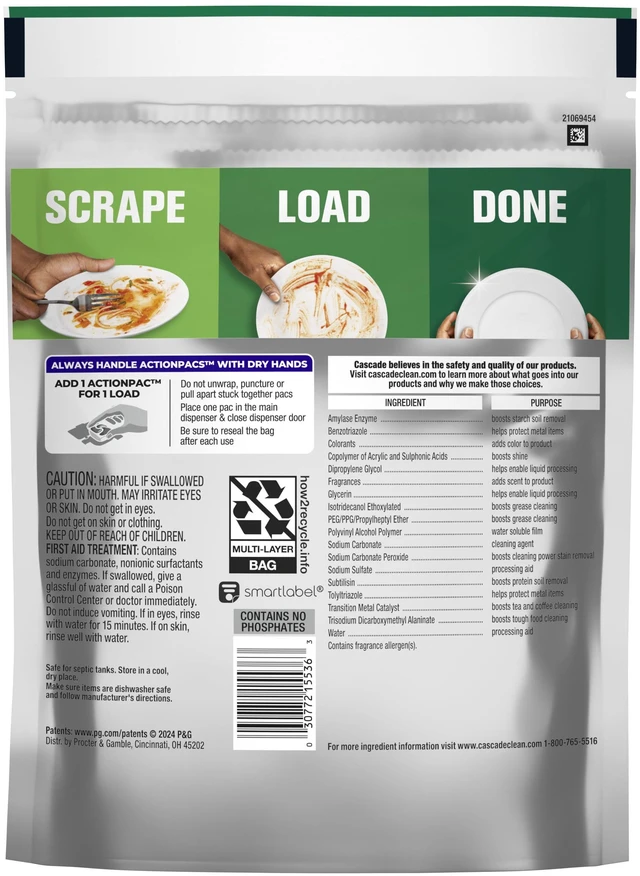 Alt view image 7 of 7 - Cascade Platinum Dishwasher Detergent Pods, Fresh Scent, No PreWash Required, 26 Count