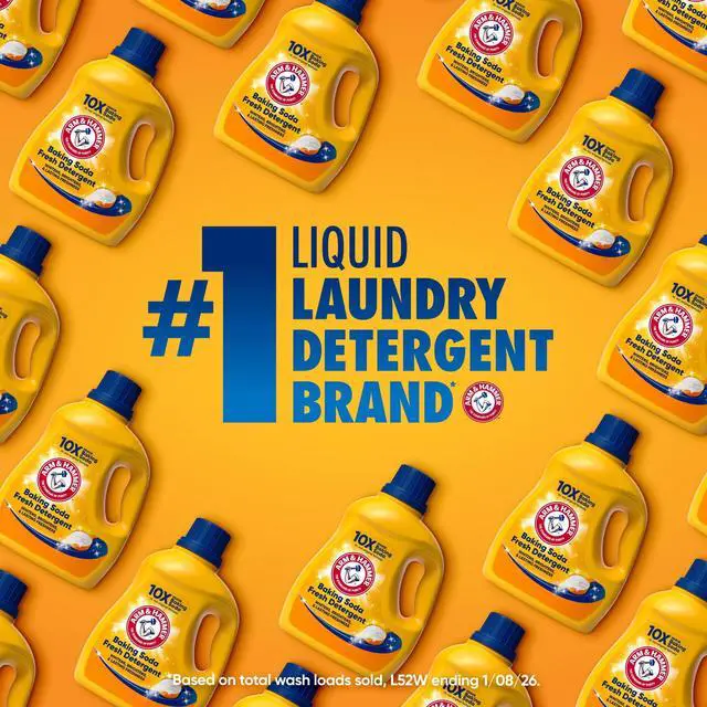 Alt view image 5 of 6 - ARM & HAMMER Baking Soda Fresh Liquid Laundry Detergent, Sparkling Fresh, 110 Fl Oz