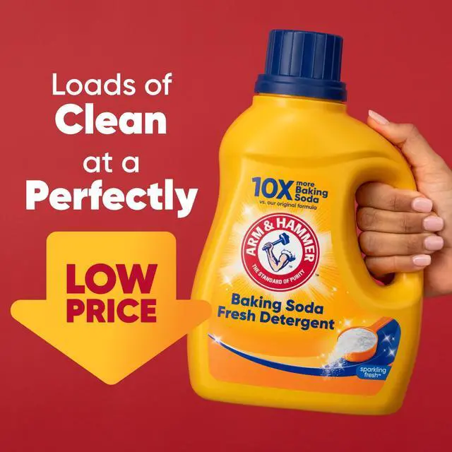 Alt view image 4 of 6 - ARM & HAMMER Baking Soda Fresh Liquid Laundry Detergent, Sparkling Fresh, 110 Fl Oz