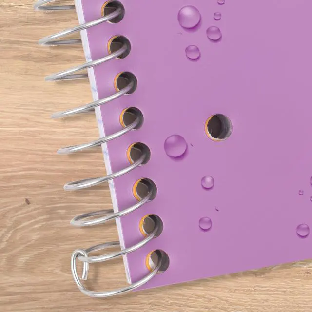 Alt view image 2 of 4 - Five Star Spiral Notebook + Study App, 5 Subject, Wide Ruled, 8" x 10.5", Amethyst