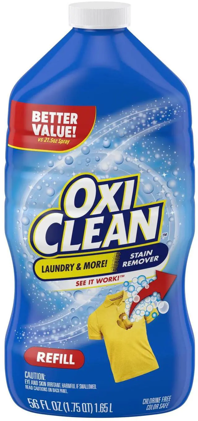 Main image of OxiClean Laundry Stain Remover Spray Refill, OxygenPowered Spot Cleaner, 56 fl oz