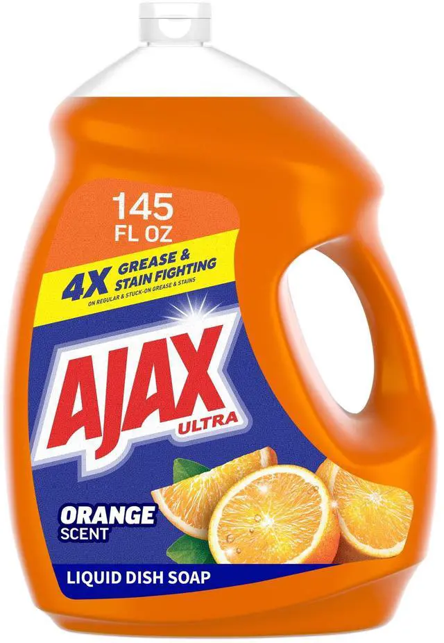 Main image of Ajax Ultra TripleAction Liquid Dish Soap, Orange Scent, EasyFlip Cap, 145 fl oz