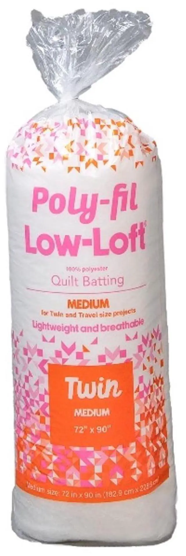 Main image of Fairfield PolyFil Low Loft Quilt Batting, 100% Polyester, 72" x 90", Queen Size