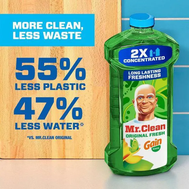 Alt view image 2 of 5 - Mr. Clean 2X Concentrated AllPurpose Cleaning Liquid, Gain Original Scent, 41 fl oz