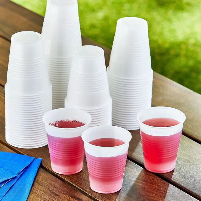 Alt view image 3 of 5 - Great Value Clear Disposable AllPurpose Plastic Cups, 5 oz, 100Count