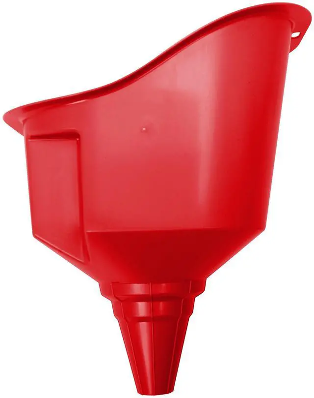 Main image of Hyper Tough Large MultiUse Plastic Funnel, Red, for Trucks & Vehicles
