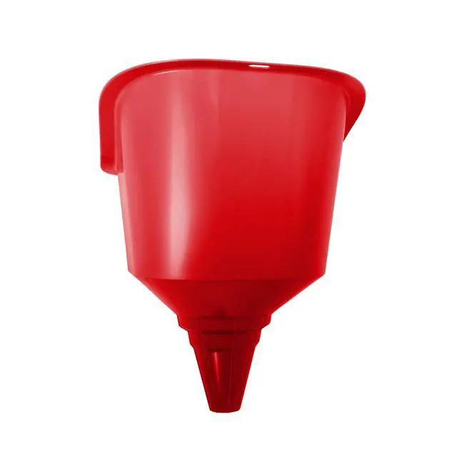 Alt view image 3 of 5 - Hyper Tough Large MultiUse Plastic Funnel, Red, for Trucks & Vehicles