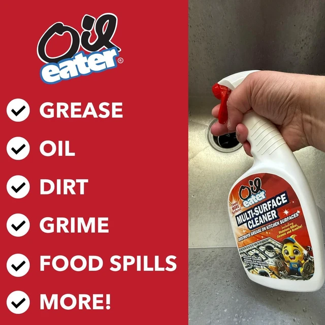 Alt view image 5 of 7 - Oil Eater Multi-Surface Cleaner, Spray for Kitchens, 32 oz