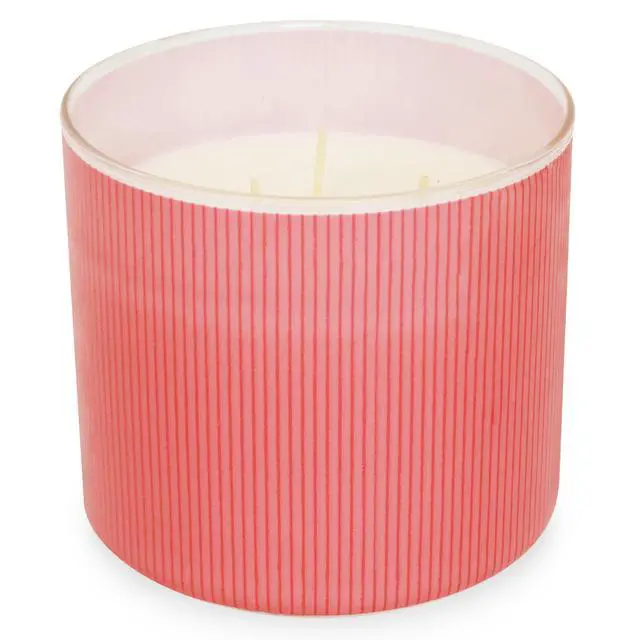 Alt view image 4 of 6 - Mainstays 3-Wick Textured Wrapped Candle, Tropical Serenade, 14 oz