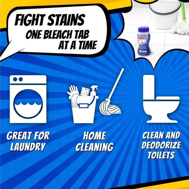 Alt view image 3 of 6 - Amaze!® Ultra-Concentrated Bleach Tablets Powerful Stain-Fighting & Whitening Laundry & Home Cleaning, 32 count, Lavender