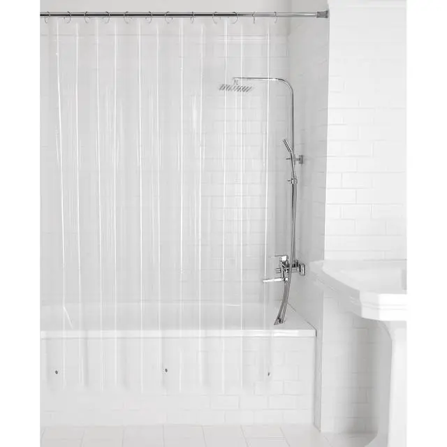 Alt view image 5 of 7 - Mainstays Light Weight PEVA Shower Liner, 70 in x 71 in, Clear