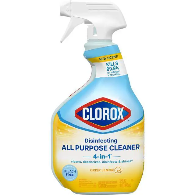 Alt view image 2 of 7 - Clorox Disinfecting All Purpose Cleaner Spray, Crisp Lemon, 32 fl oz