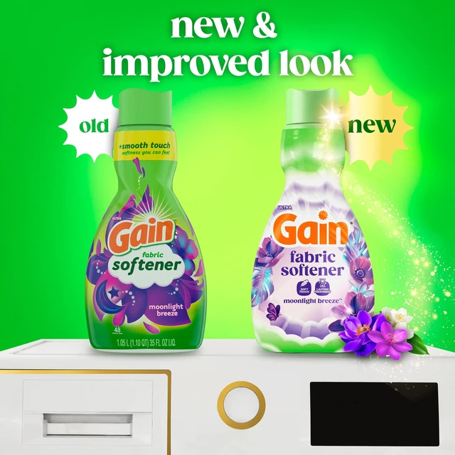 Alt view image 6 of 7 - Gain Liquid Laundry Fabric Softener, Moonlight Breeze Scent, 35 fl oz