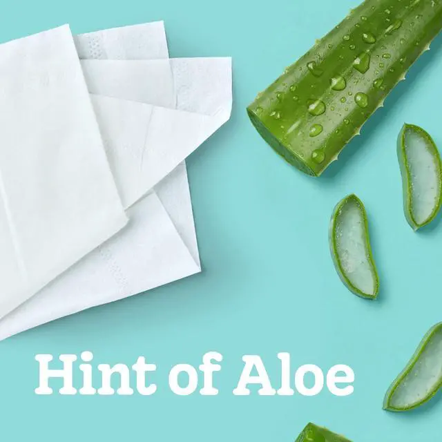 Alt view image 3 of 7 - Kleenex Cooling + Aloe 2-Ply Cube Box Facial Tissues, 4 Pack (200 Total Tissues)