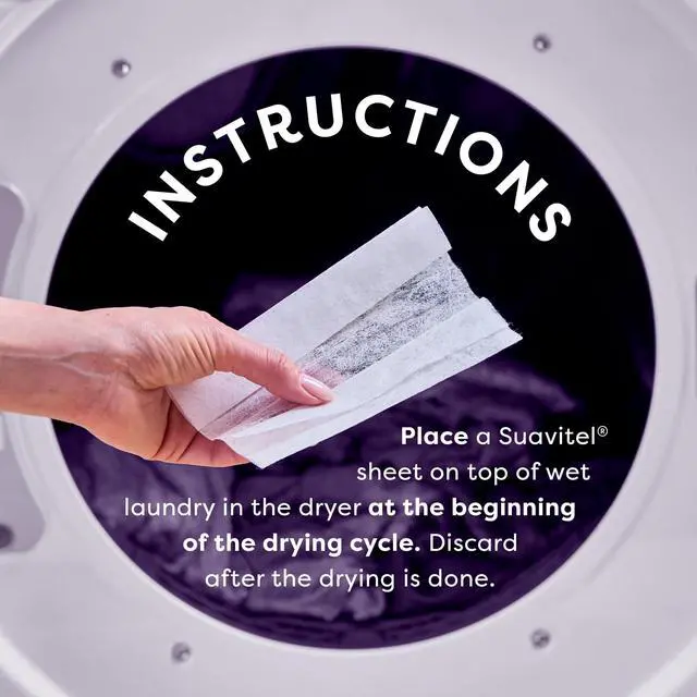 Alt view image 6 of 6 - Suavitel Complete Dryer Sheets, Fabric Conditioner, Morning Sun Scent, 70 Count