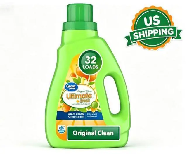 Main image of Great Value Ultimate Fresh Laundry Detergent, Original Clean, 46 fl oz, 32 Loads