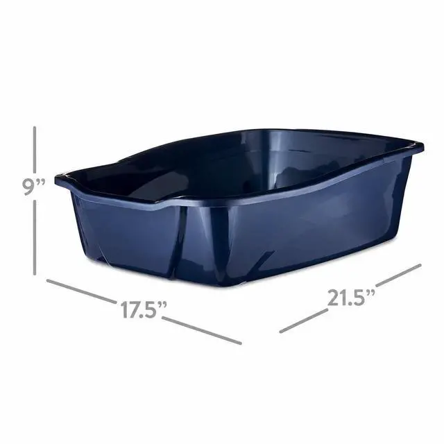 Alt view image 5 of 6 - Vibrant Life Large Open Cat Litter Box, Blue