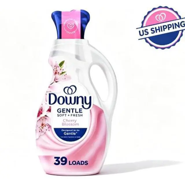 Main image of Downy Gentle Soft and Fresh Liquid Fabric Softener, Cherry Blossom Scent, 26 fl oz, 39 Loads