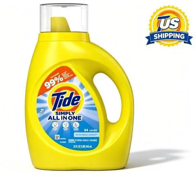 Main image of Tide Simply Liquid Laundry Detergent, Refreshing Breeze, 24 Loads, 32 fl oz