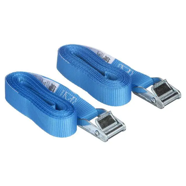 Alt view image 7 of 7 - Hyper Tough 13 ft x 1 in Cam Buckle Lashing Strap Tie Down, 200 lbs., 2 Straps