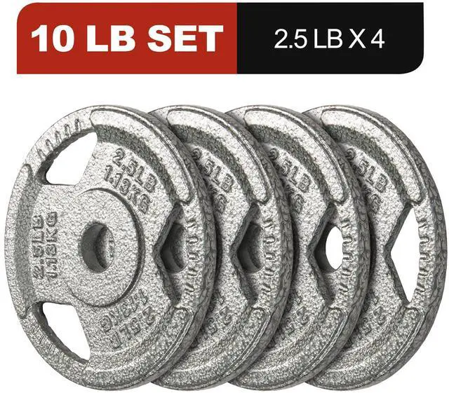 Main image of Signature Fitness 1-Inch Cast Iron Weight Plates Standard Barbell Plates for Strength and Resistance Training, Multiple Sizes Available