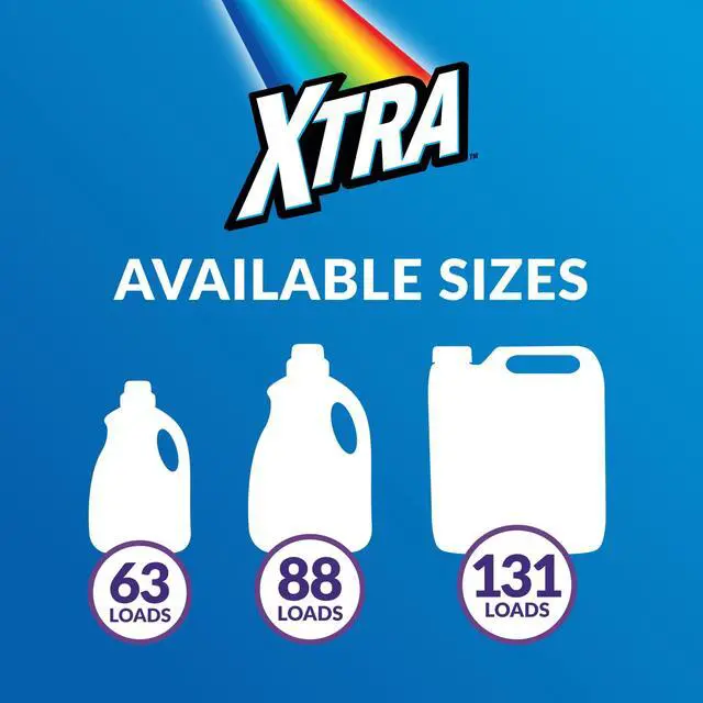 Alt view image 3 of 6 - XTRA Laundry Detergent Liquid Plus Odor Blasters, 131 Loads, 203.1 Fl Oz