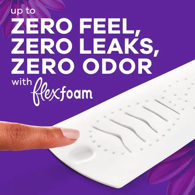 Alt view image 7 of 7 - Always Radiant with FlexFoam Pads, Size 4, Overnight, Wings, 10 Count