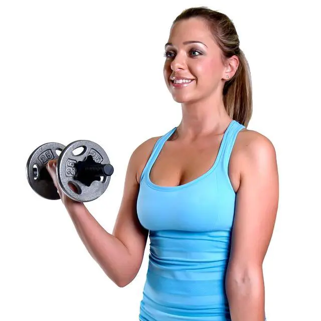 Alt view image 4 of 5 - CAP Barbell Standard 1-Inch Cast Iron Weightlifting Plate 5 lbs Single