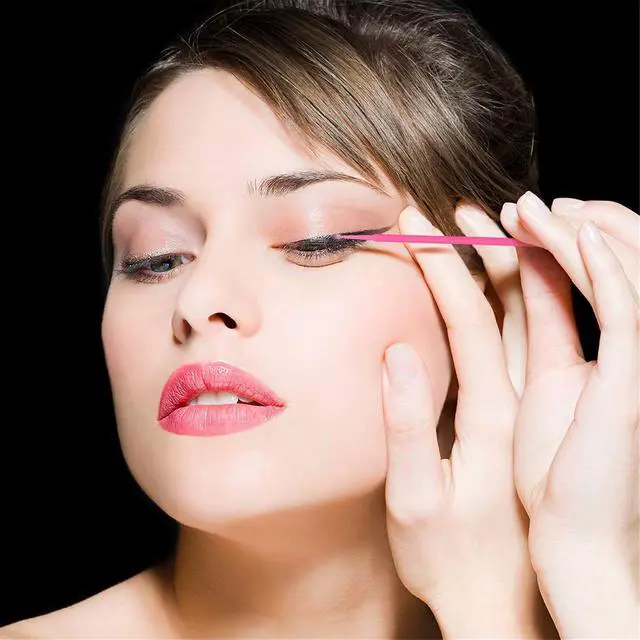 Alt view image 5 of 7 - Tifanso 400PCS 2mm Disposable Micro Cotton Swabs for Lash Extensions, Pink