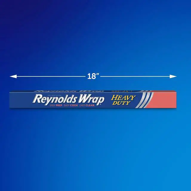 Alt view image 6 of 6 - Reynolds Wrap Heavy Duty Aluminum Foil Roll, 18Inch Wide, 37.5sq ft