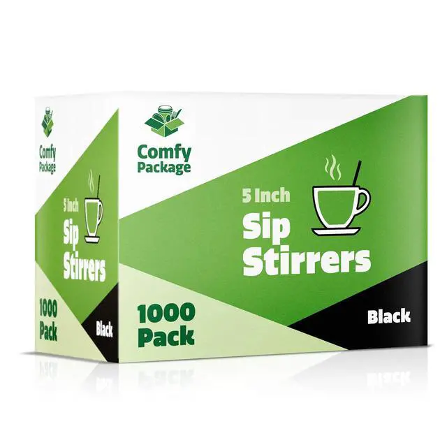 Alt view image 3 of 5 - Comfy Package 5 Inch Coffee & Cocktail Stirrers, 1000 Count