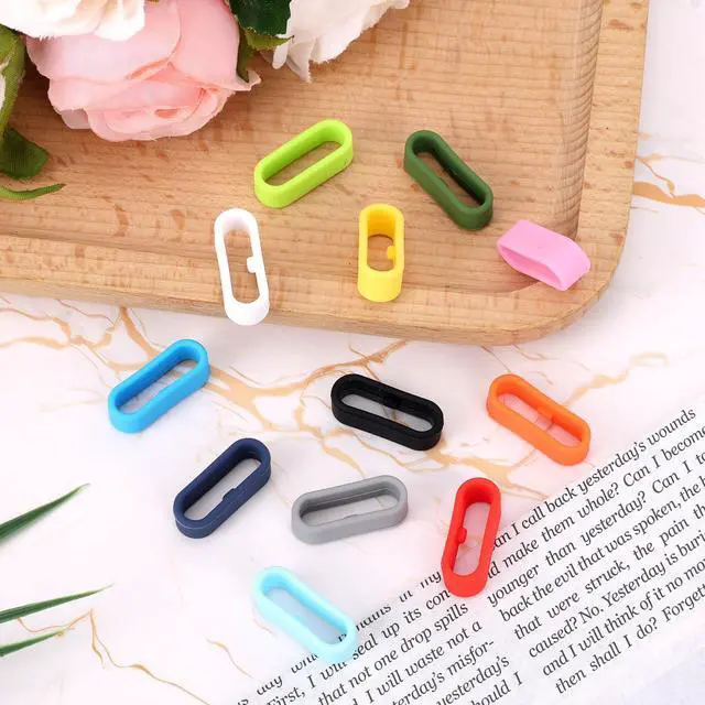 Alt view image 4 of 7 - Tinoaly 12pcs Silicone Strap Rings for Magic Band+ and 2.0 and More