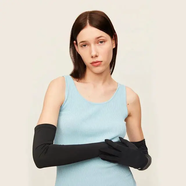 Alt view image 5 of 7 - UV Sun Protection Long Arm Driving Gloves for Women Outdoor Summer