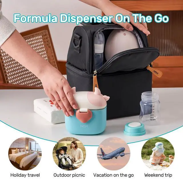 Alt view image 3 of 6 - NCVI Baby Formula Dispenser On The Go (Blue)