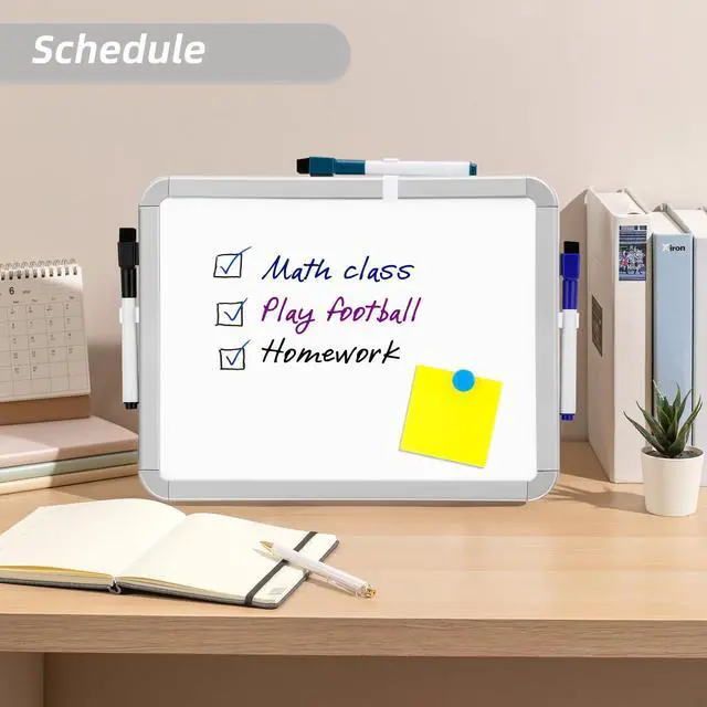 Alt view image 3 of 6 - VUSIGN Small Dry Erase Whiteboard 8.5 x 11 Inches for Kids Students Fridge Locker