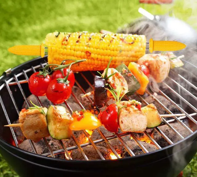 Alt view image 2 of 6 - 10PCS Stainless Steel Corn on the Cob Skewers - Twin Prong Corn Holders for BBQ