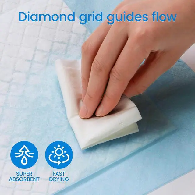 Alt view image 5 of 7 - 30x36in Disposable Underpads, 6-Layer Super Absorbent