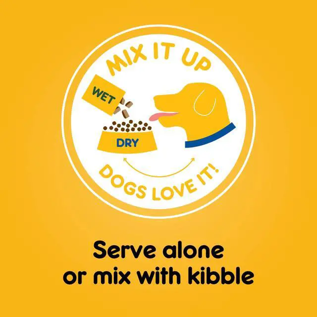 Alt view image 7 of 7 - Pedigree Puppy Soft Wet Dog Food Variety Pack, 8 Count, 3.5 Oz Pouches