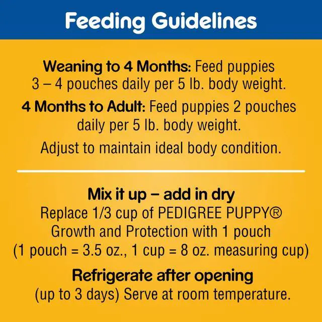 Alt view image 3 of 7 - Pedigree Puppy Soft Wet Dog Food Variety Pack, 8 Count, 3.5 Oz Pouches