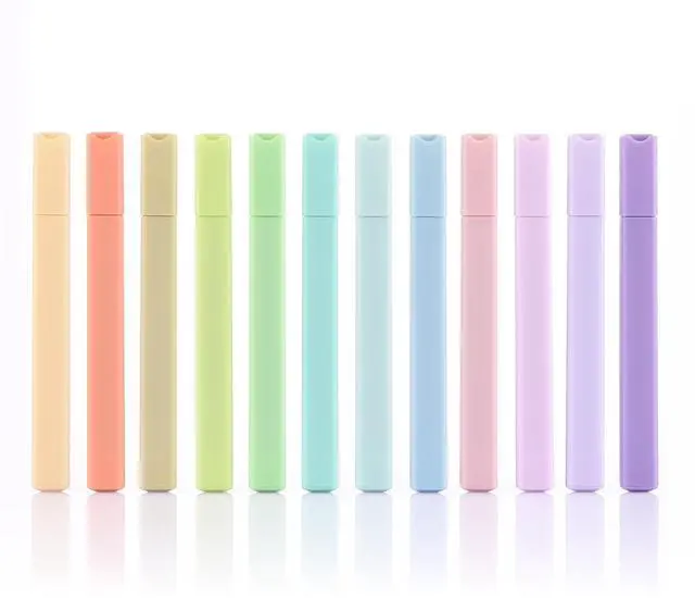 Main image of Konket Aesthetic Bible Highlighters, No Bleed, Pastel, Chisel Tip, 12-Pack
