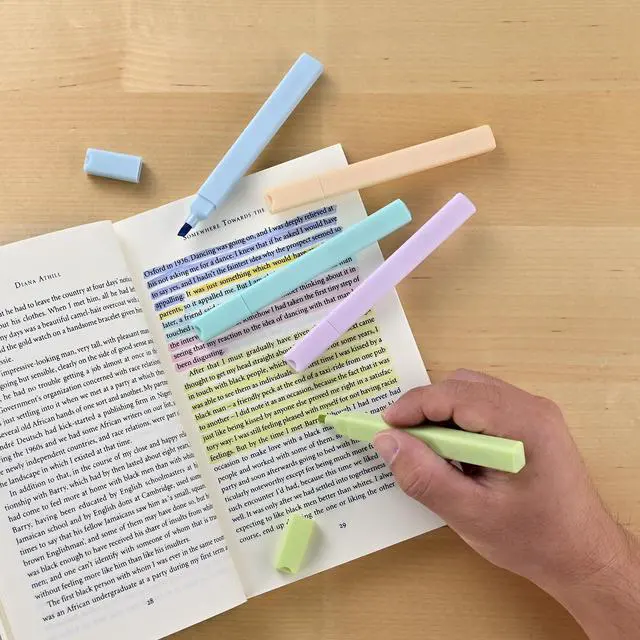 Alt view image 3 of 7 - Konket Aesthetic Bible Highlighters, No Bleed, Pastel, Chisel Tip, 12-Pack