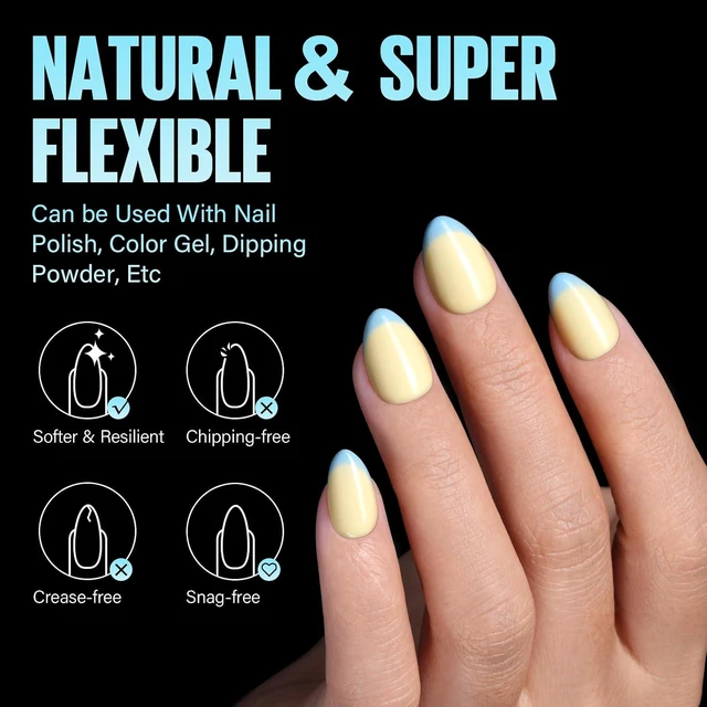 Alt view image 2 of 7 - TOMICCA Pre-Shaped Extra Short Almond Nail Tips 15 Sizes 240PCS