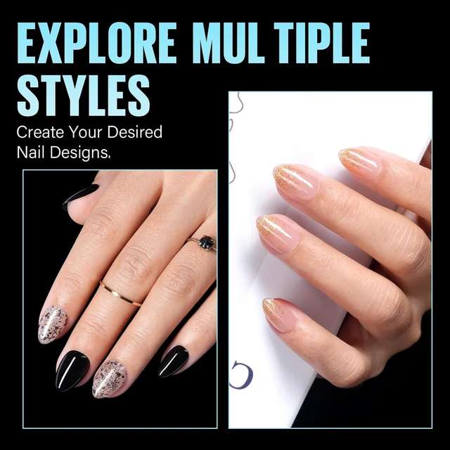 Alt view image 6 of 7 - TOMICCA Pre-Shaped Extra Short Almond Nail Tips 15 Sizes 240PCS