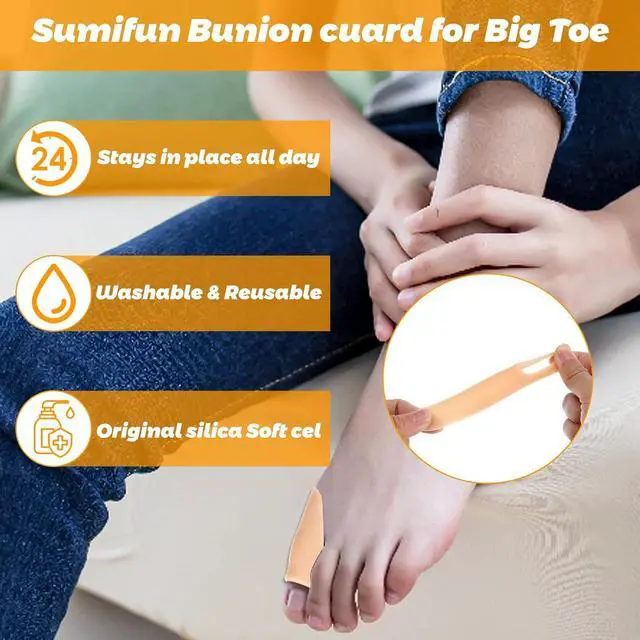 Alt view image 4 of 6 - Dimeho 12 Pcs Bunion Cushion Protector Guards Corrector Pads