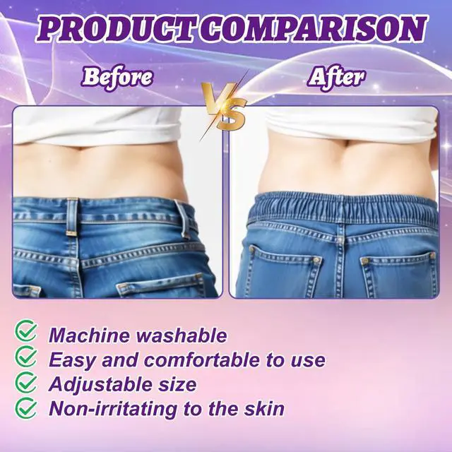 Alt view image 3 of 7 - 6 Pack Jeans Button Waist Tightener Adjuster Tightener for Loose Pants Women Men Children,Pants Button Extenders