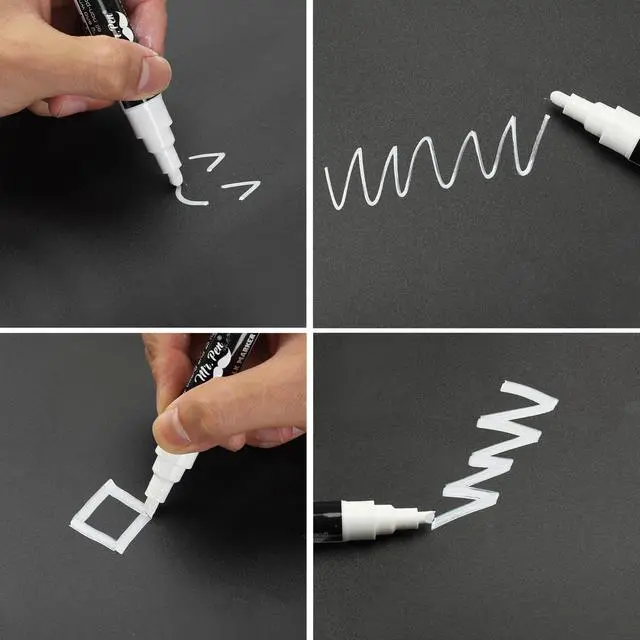 Alt view image 6 of 6 - Mr. Pen Liquid Chalk Marker Pen, 4 Pack, 8 Labels